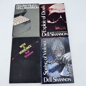 Dell Shannon Luis Mendoza Mystery Exploit Death Felony Vengeance Spring 4 HC/DJ